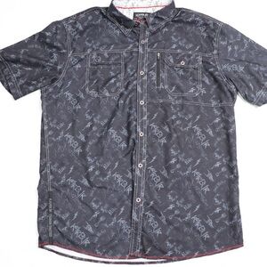 Karbur Repeat Button Up Shirt Rock and Roll Vintage Series Men’s XL Regular Fit